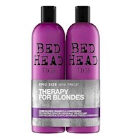 Set Duo Shampoo 750 ml y Acondicionador 750 ml TIGI Bed Head Dumb Blonde